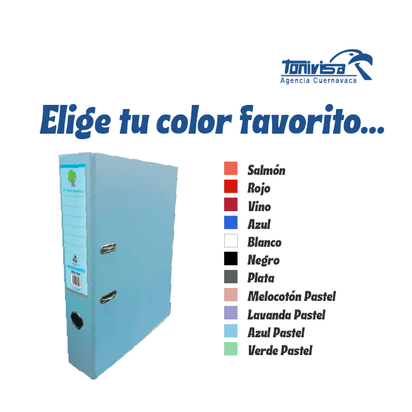 Carpeta para Archivo Forrada de PVC